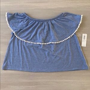 Old Navy NWT Off the Shoulder Girls Top
